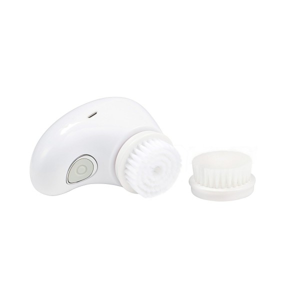 Facial Cleansing Brush Rechargeable with 2 Brush Heads, Portable Waterproof Cleansing System for Gentle Exfoliating, Removing Blackhead