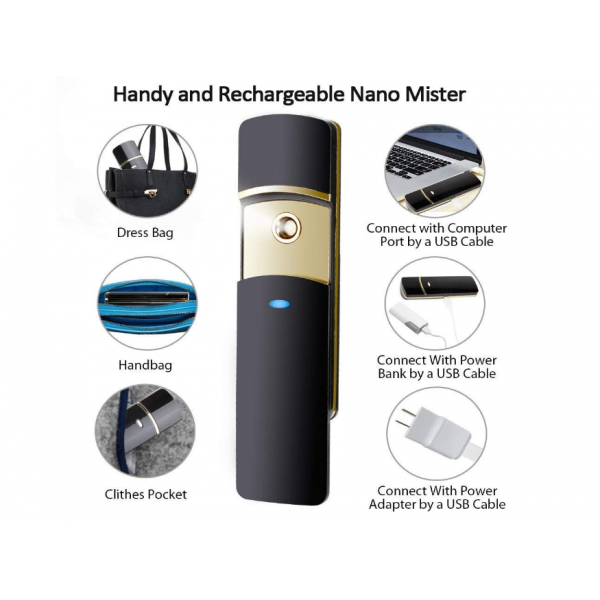 Facial Massager Sonic Ionic Anti-Aging Heated Wrinkle Pen Heated 42℃ ，Eliminate Eye Bags & Puffiness, Dark Circles, USB Rechargeable, (White)