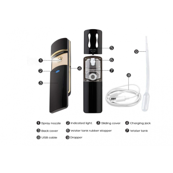 Facial Massager Sonic Ionic Anti-Aging Heated Wrinkle Pen Heated 42℃ ，Eliminate Eye Bags & Puffiness, Dark Circles, USB Rechargeable, (White)