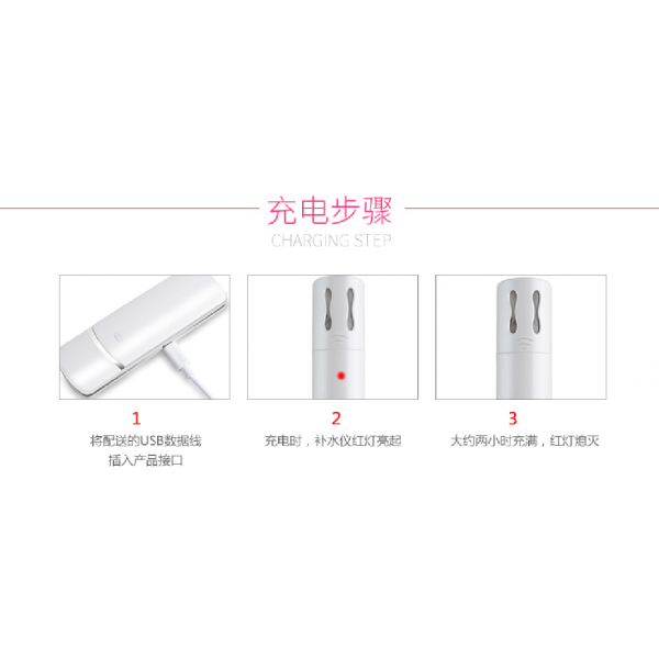 Facial Massager Sonic Ionic Anti-Aging Heated Wrinkle Pen Heated 42℃ ，Eliminate Eye Bags & Puffiness, Dark Circles, USB Rechargeable, (White)