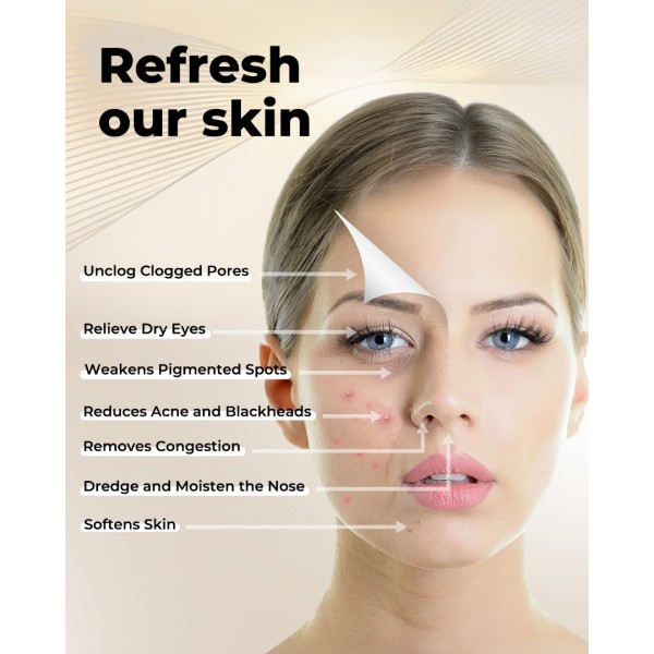 Kingsmile Facial Steamer for Face, 3 in 1 Face Steamer for Facial Deep Cleaning, Compact Nano Steamer - Aromatherapy, Adjustable Nozzle Warm Powerful Steam for Home SPA, Face Humidifier- SPA Headband